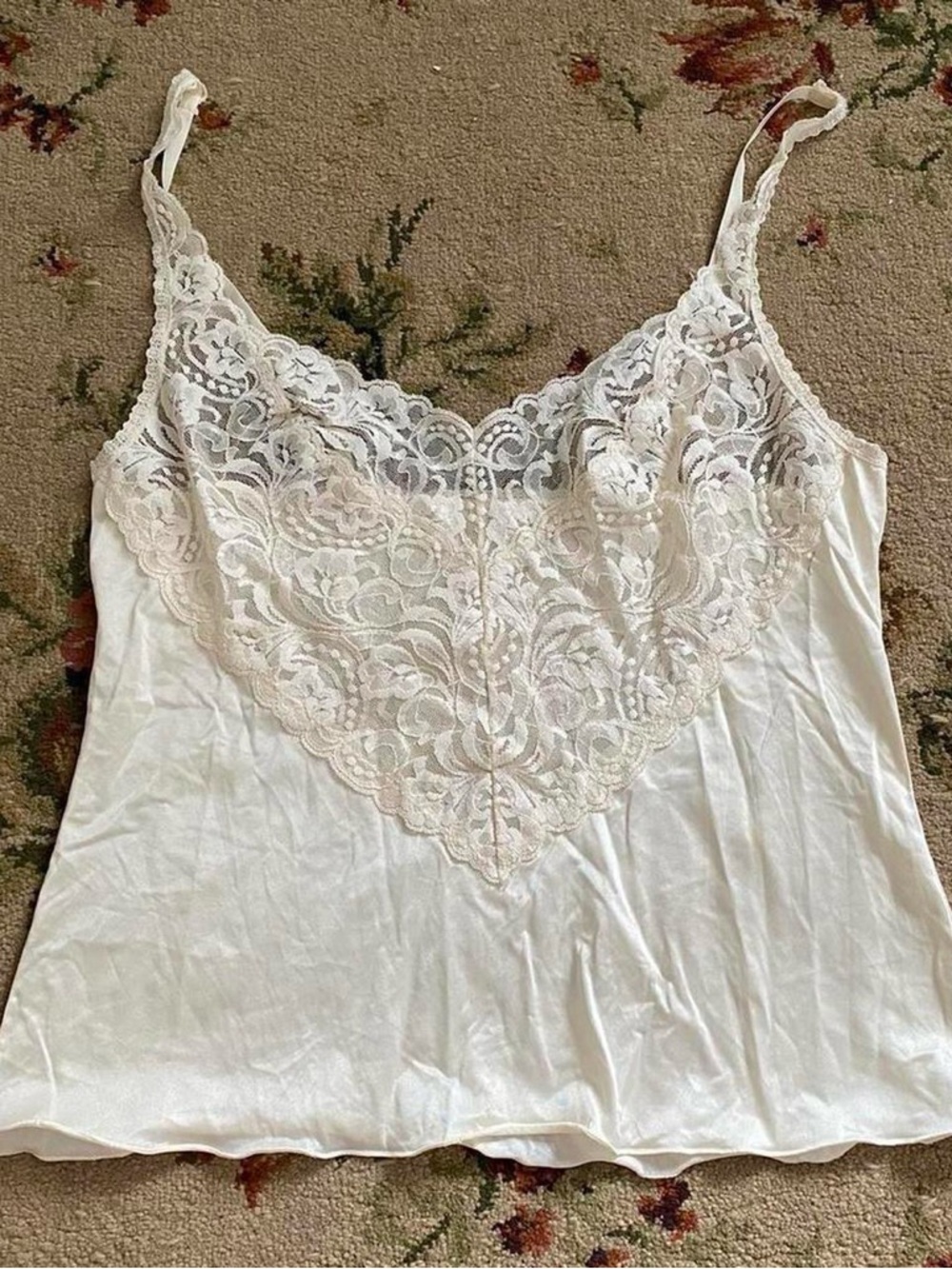 Vanity Fair cream lingerie camisole